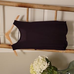 Athleta Twist Ribbed Revive Open Large scoop neck Activewear tank